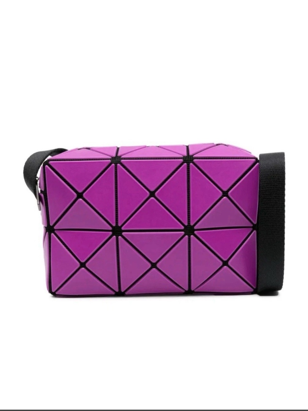 Authentic Bao Bao Issey Miyake CUBOID Crossbody Multi Style Bag In Magenta